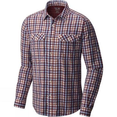 Camisa Mountain Hardwear Canyon AC Manga Larga Hombre - Rojas - Chile TWC519478